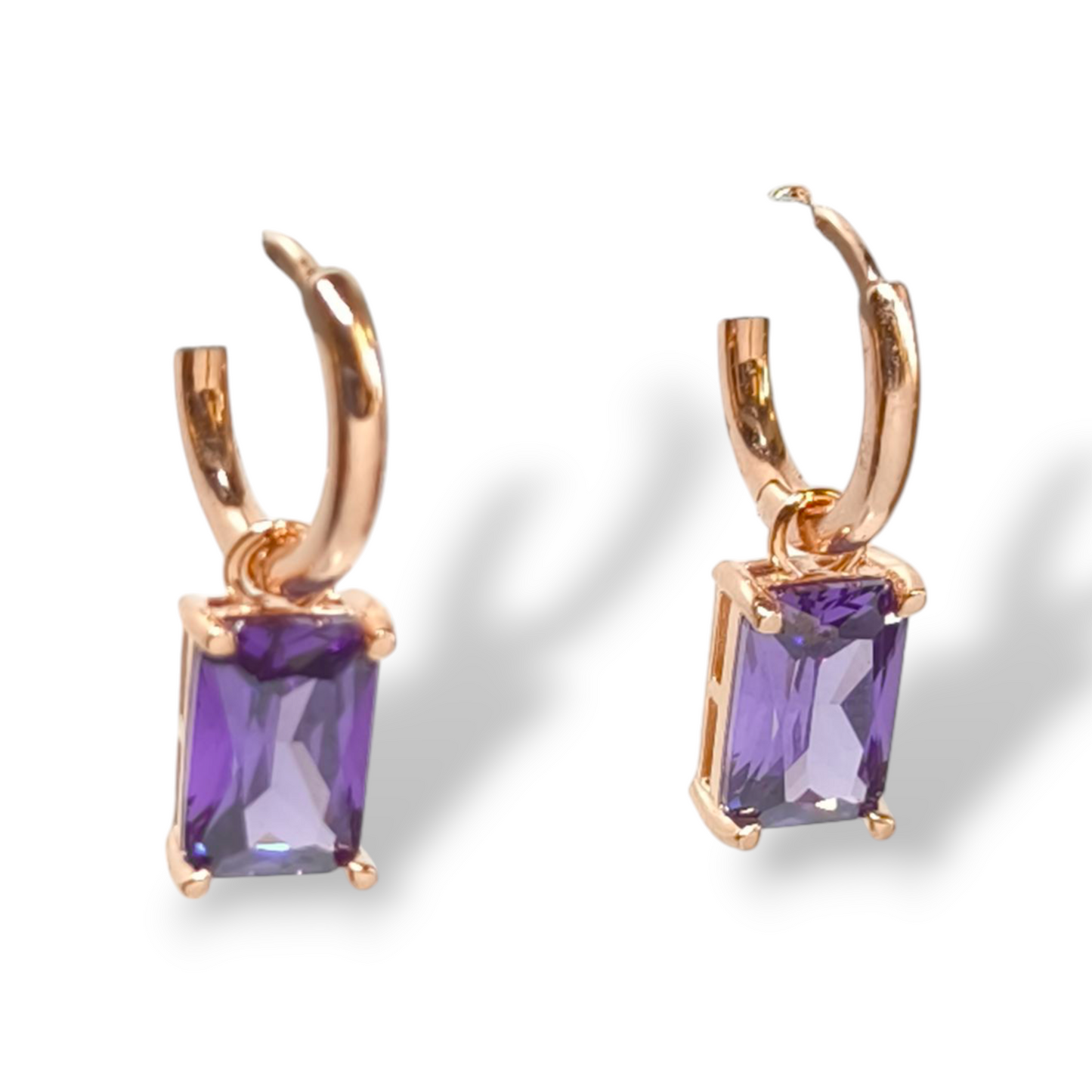 Orecchini Orecchini in argento a scattino con ametista - Gioielli Pavan