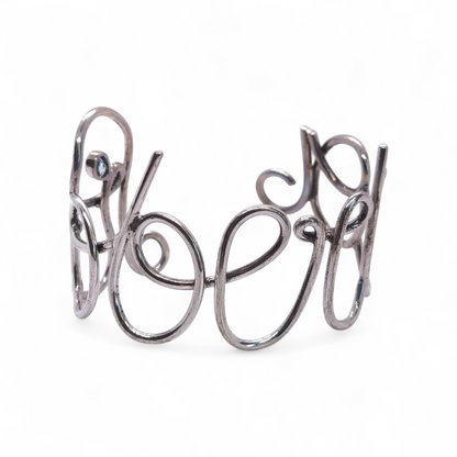 Bracciale Bracciale Nome Roberta in Argento 925 con Acquamarina - Gioielli Pavan