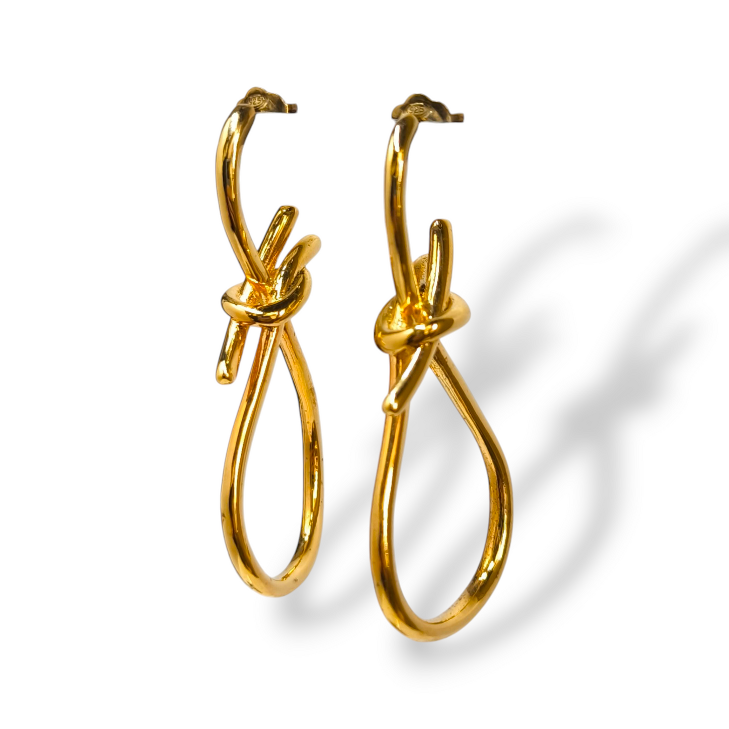 Orecchini Orecchini in argento dorato giallo pendenti di forma astratta - Gioielli Pavan