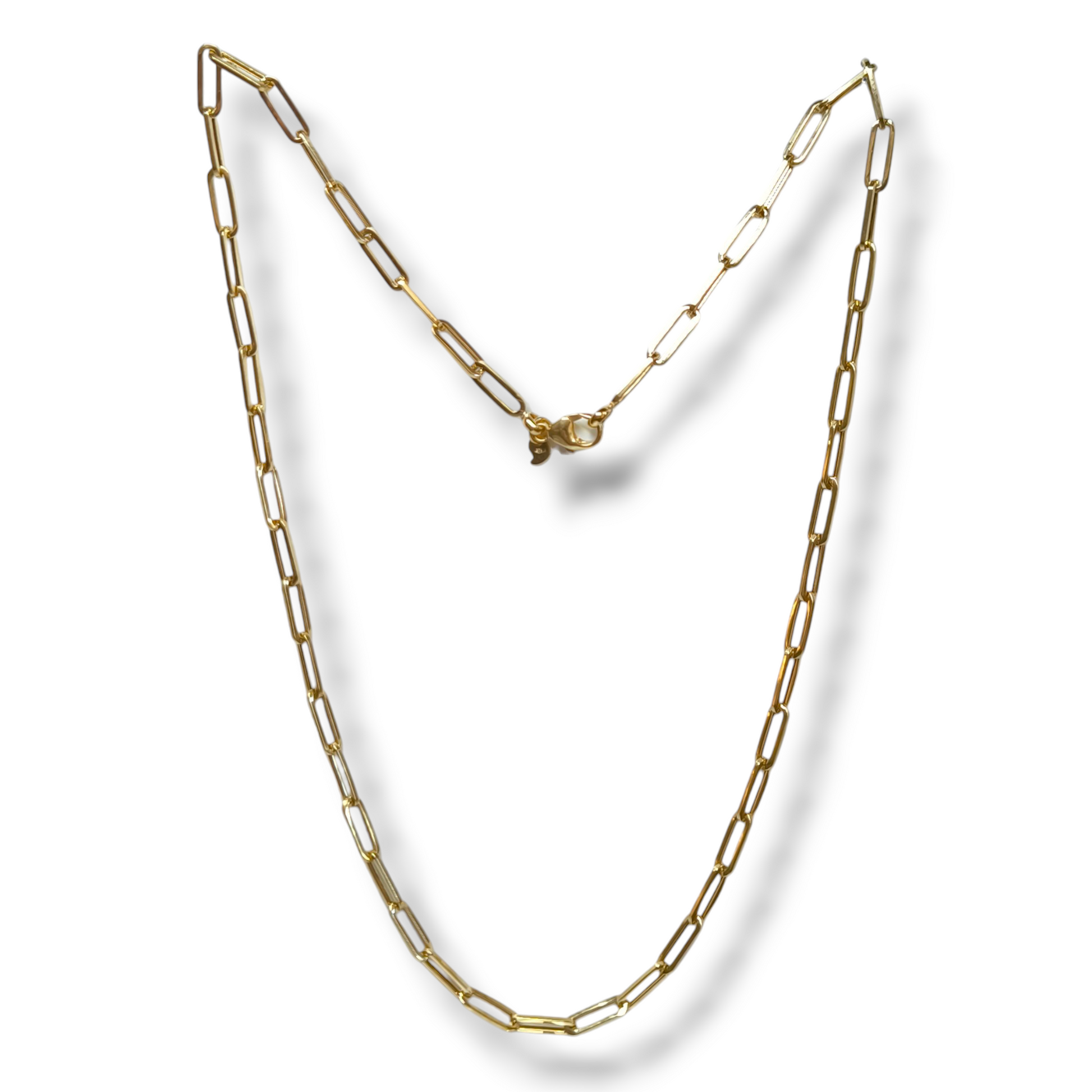 Girocollo Girocollo in oro giallo a maglia paper link - Gioielli Pavan