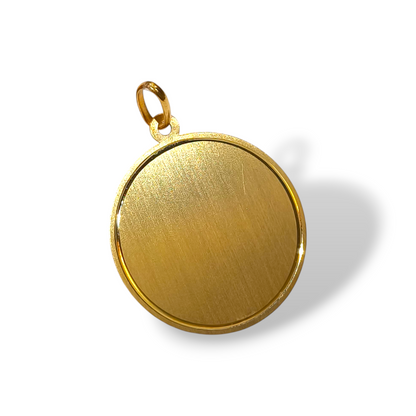 Ciondoli e pendenti Medaglia tonda liscia satinata e lucida diam. 3cm - Gioielli Pavan