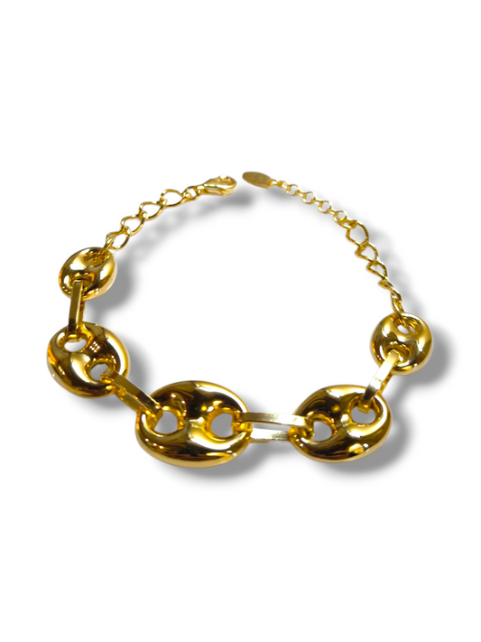 Bracciale Bracciale in argento dorato giallo o bianco a maglia marina - Gioielli Pavan