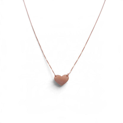 Girocollo in oro rosa 9 kt con cuore - Gioielli Pavan
