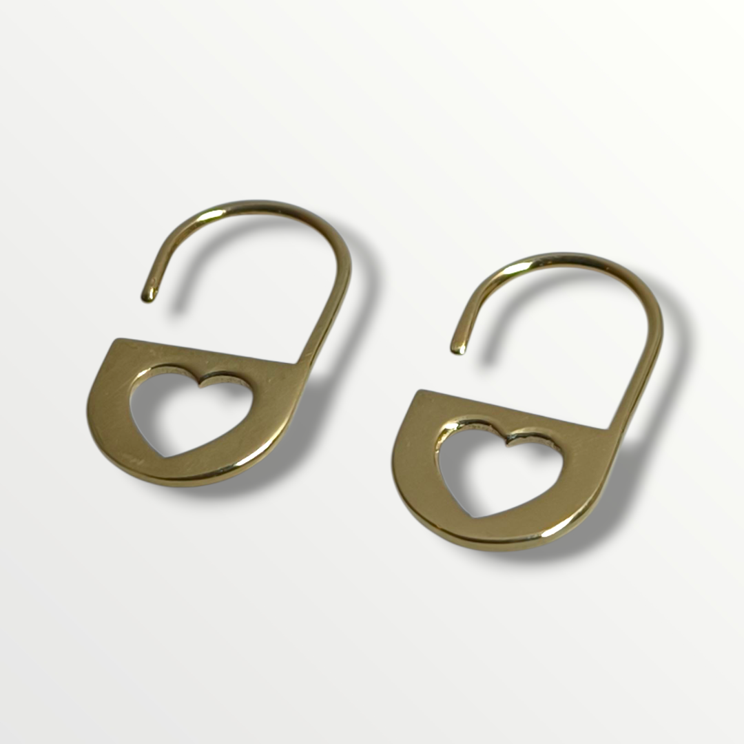 Orecchini Orecchini in oro con amino e cuore traforato - Gioielli Pavan