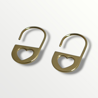 Orecchini Orecchini in oro con amino e cuore traforato - Gioielli Pavan