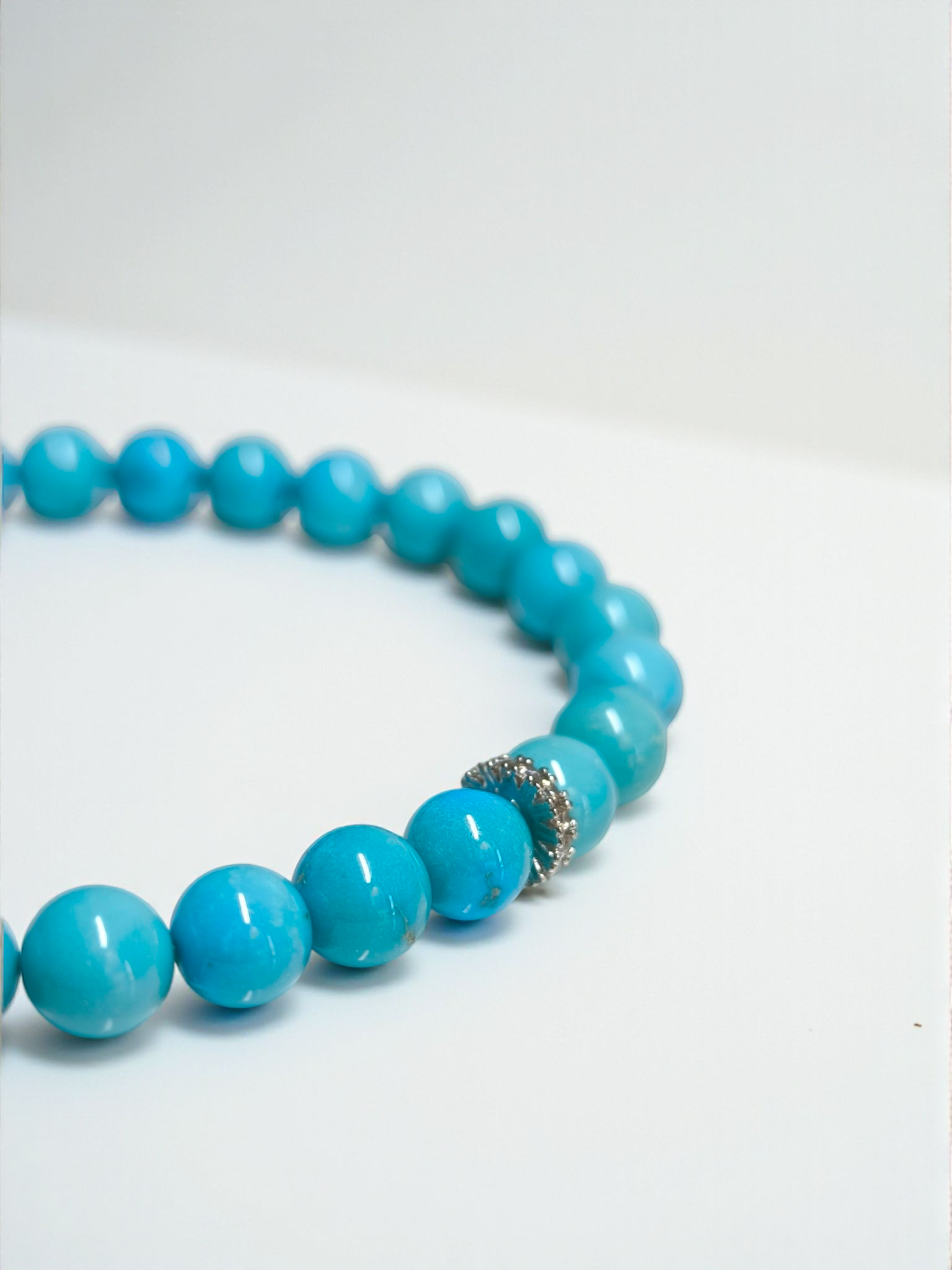 Bracciale Braccialetto in argento con turchese e zirconi - Gioielli Pavan