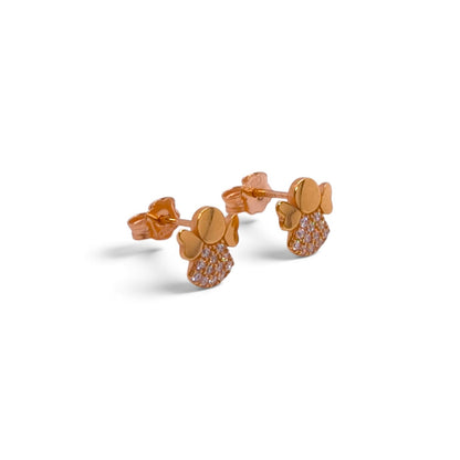Orecchini angelo in oro rosa 18 kt con zirconi - Gioielli Pavan