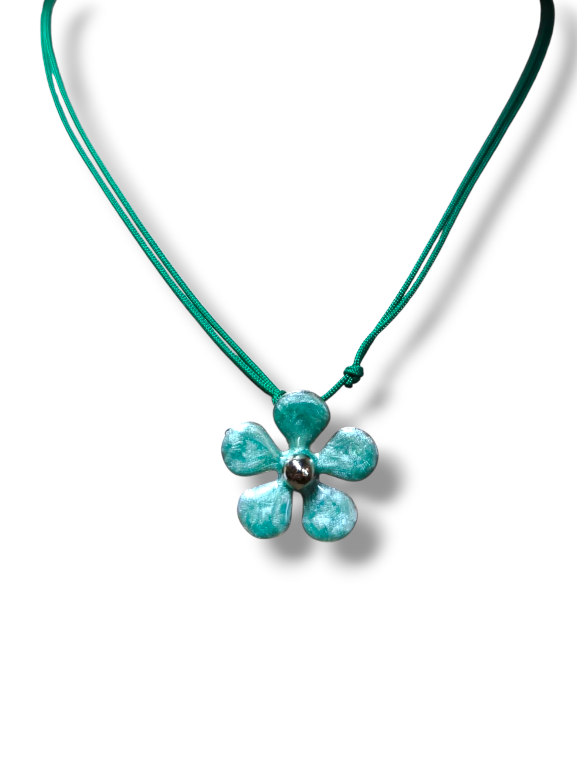 Ciondoli e pendenti Ciondolo in argento 925 fiore smaltato - Gioielli Pavan