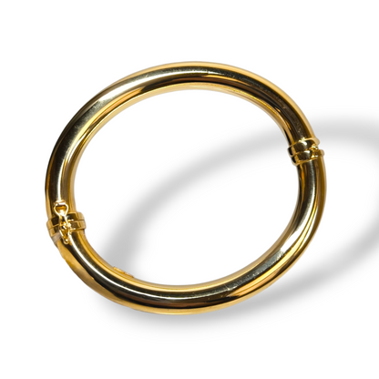 Bracciale Bracciale in argento bangle dorato giallo rigido - Gioielli Pavan