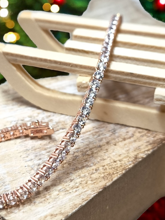 Bracciale Bracciale tennis in argento con zirconi lunghezza fissa - articolo con varianti - Gioielli Pavan