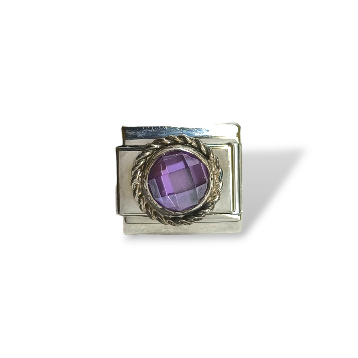 Ciondoli e pendenti NominatioN - Link Pietra ametista su base in argento 925 - Gioielli Pavan