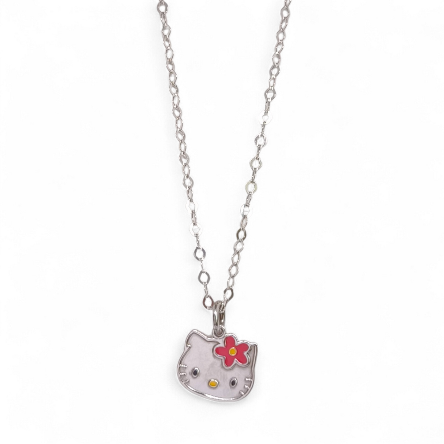 Girocollo Girocollo Argento 925 Hello Kitty Hawaii – Ciondolo Smaltato - Gioielli Pavan