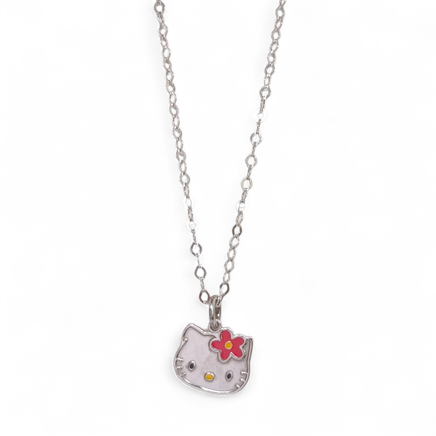 Girocollo Girocollo Argento 925 Hello Kitty Hawaii – Ciondolo Smaltato - Gioielli Pavan