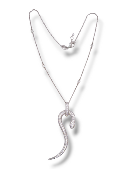 Girocollo Girocollo Serpente Argento 925 con Zirconi Pavé - Gioielli Pavan