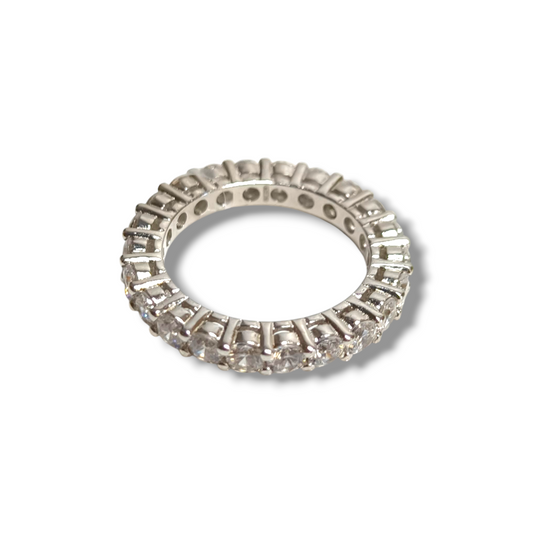Anello Anello in argento eternity con zirconi - Gioielli Pavan