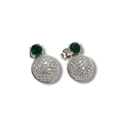 Orecchini Orecchini in argento semi pendenti con zirconi - Gioielli Pavan