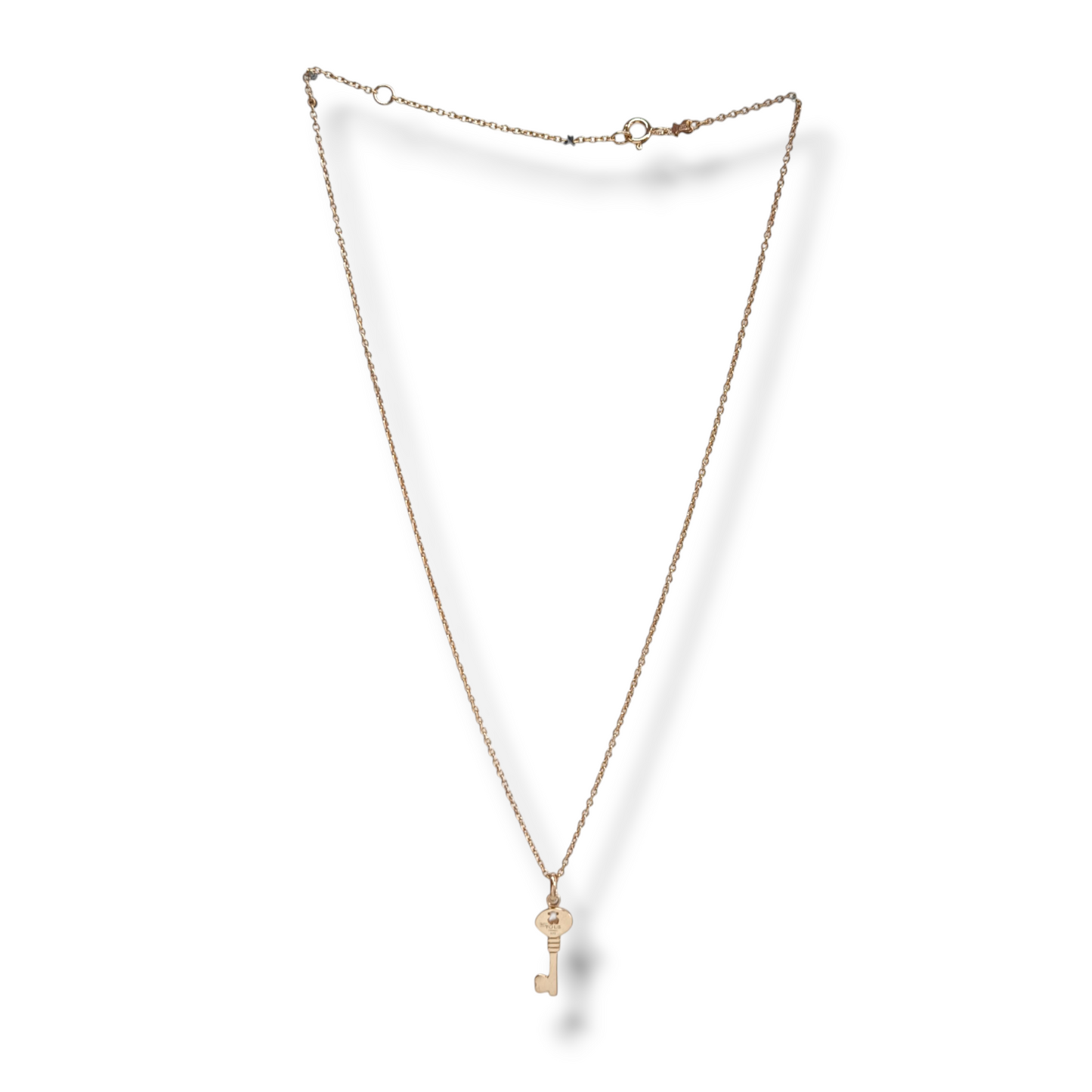 Girocollo Girocollo in argento dorato rosa chiave e zirconi rossi - Gioielli Pavan