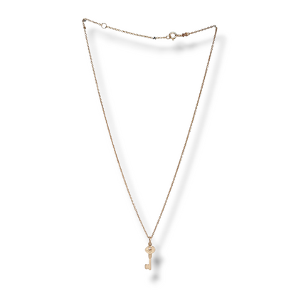 Girocollo Girocollo in argento dorato rosa chiave e zirconi rossi - Gioielli Pavan