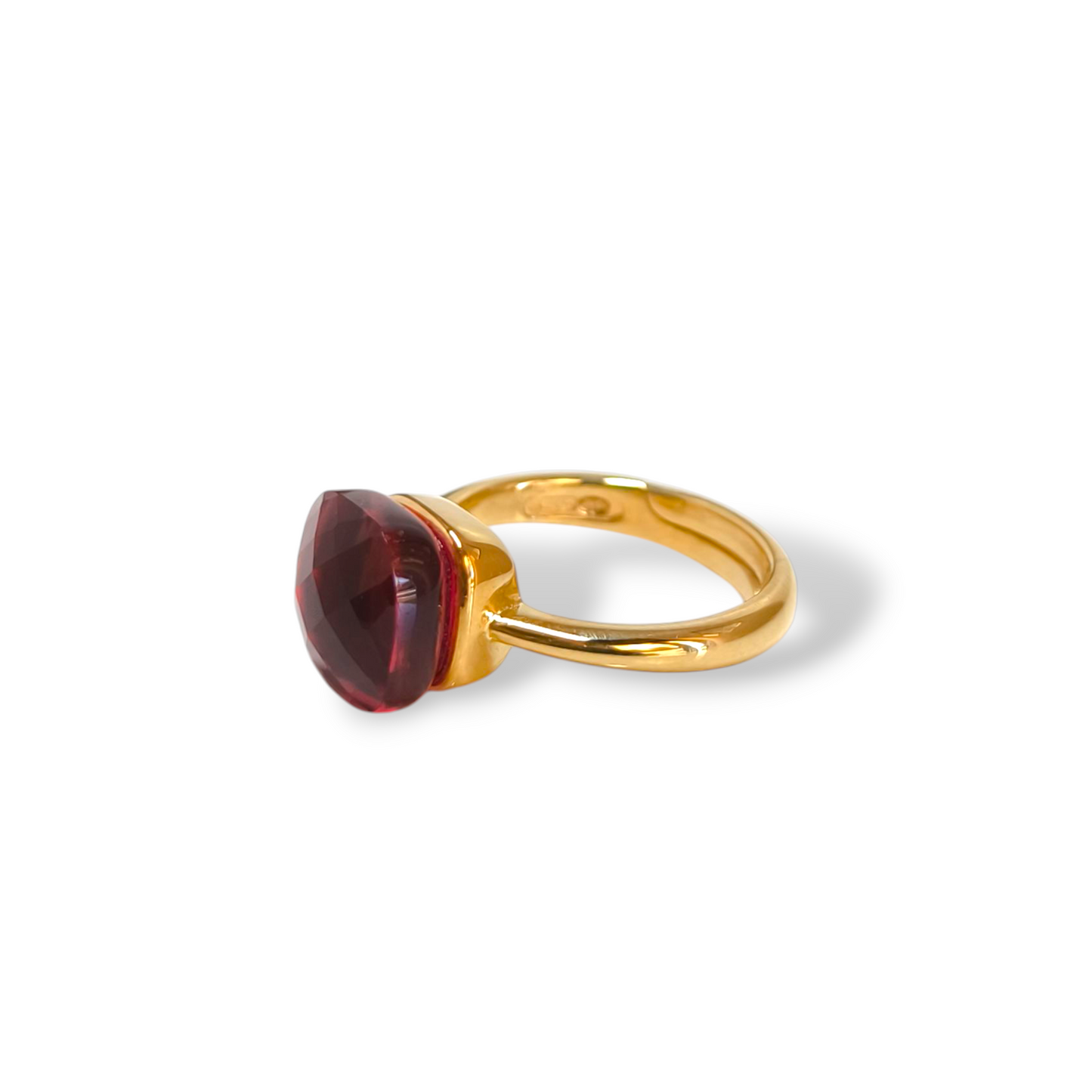 Anello Anello in argento con quarzo arancio - rosso - Gioielli Pavan