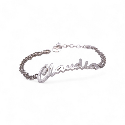 Bracciale Bracciale in Argento 925 con Nome Claudia - Gioielli Pavan