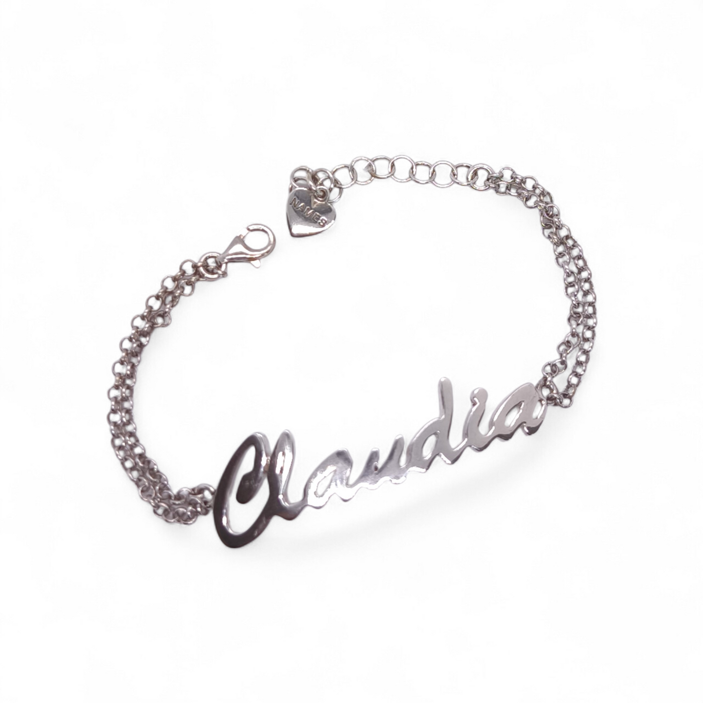 Bracciale Bracciale in Argento 925 con Nome Claudia - Gioielli Pavan