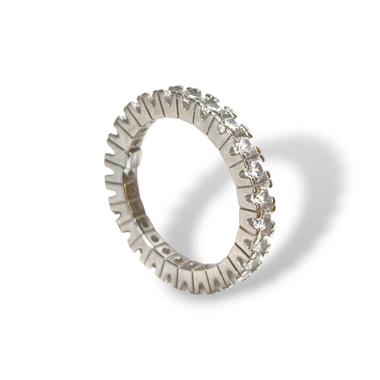 Anello Anello in argento eternity con zirconi - Gioielli Pavan