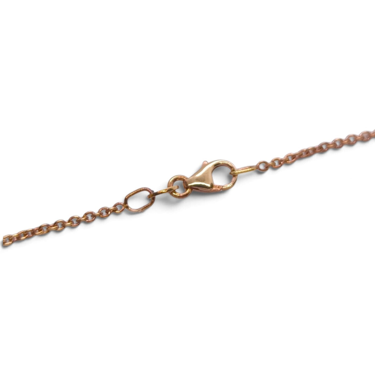 Girocollo punto luce in oro rosa 18 kt con diamante 0,10 ct - Gioielli Pavan