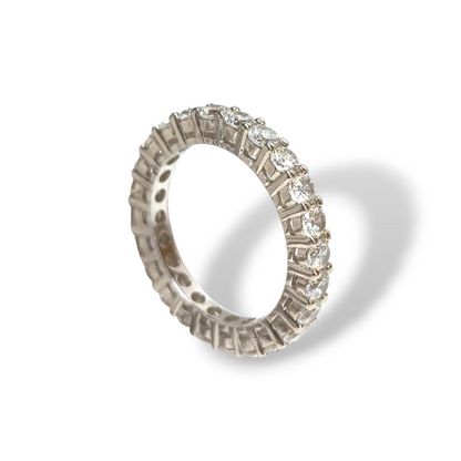 Anello Anello in argento eternity con zirconi - Gioielli Pavan