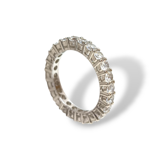 Anello Anello in argento eternity con zirconi - Gioielli Pavan