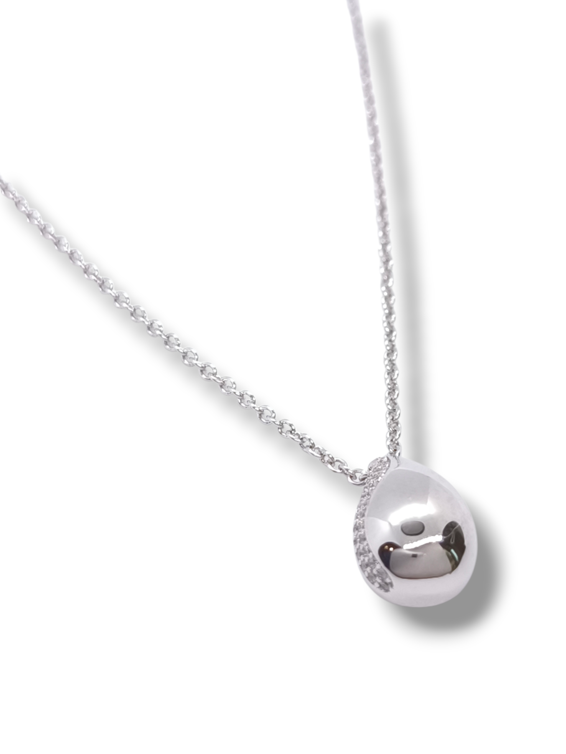 Girocollo Girocollo a Goccia in Argento 925 con Zirconi Pavé - Gioielli Pavan