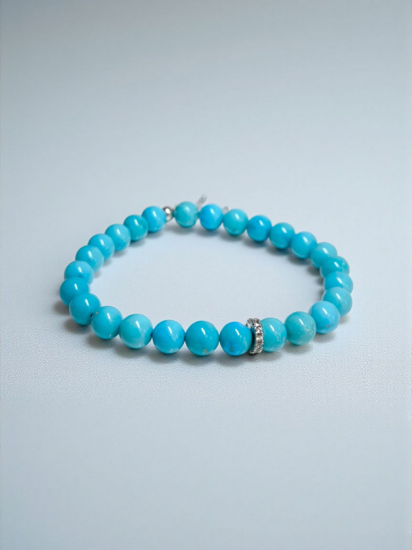 Bracciale Braccialetto in argento con turchese e zirconi - Gioielli Pavan