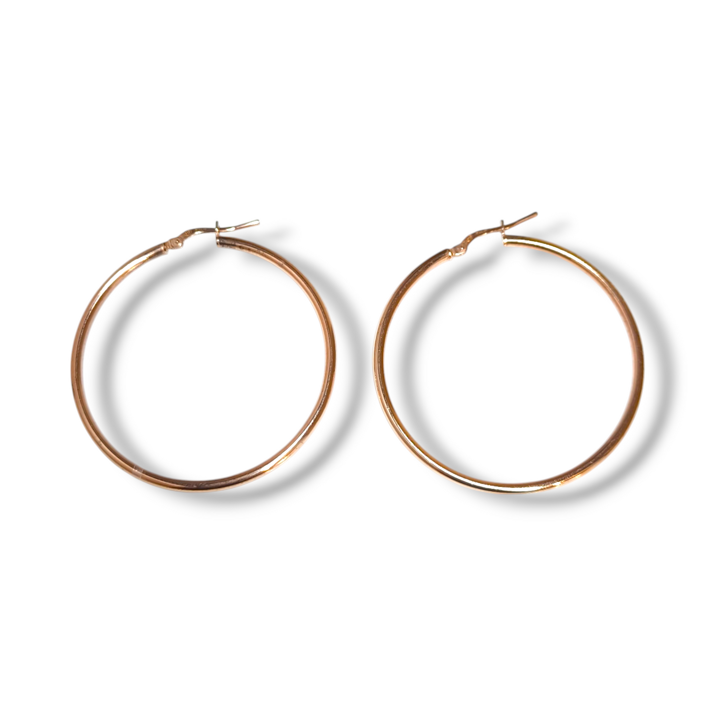 Orecchini Orecchini in argento dorato rosa tondi diam.4 cm - Gioielli Pavan