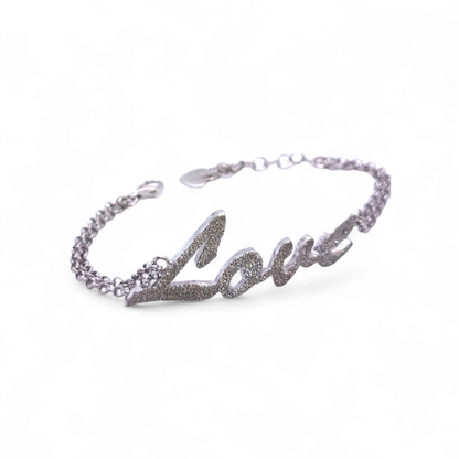 Bracciale Bracciale Scritta Love in Argento 925 - Gioielli Pavan