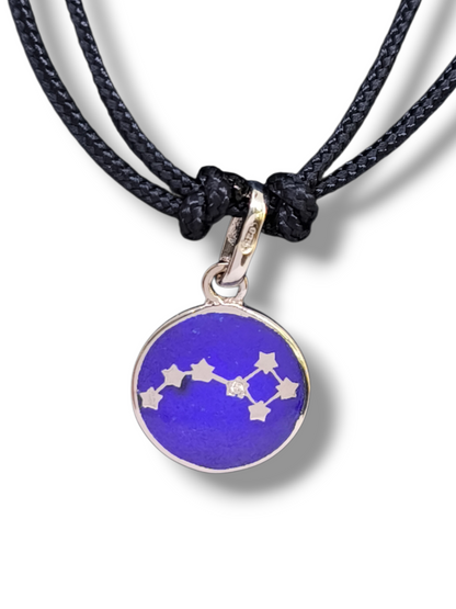 Collana Girocollo Argento 925 Costellazione della Forza con Diamante - Gioielli Pavan