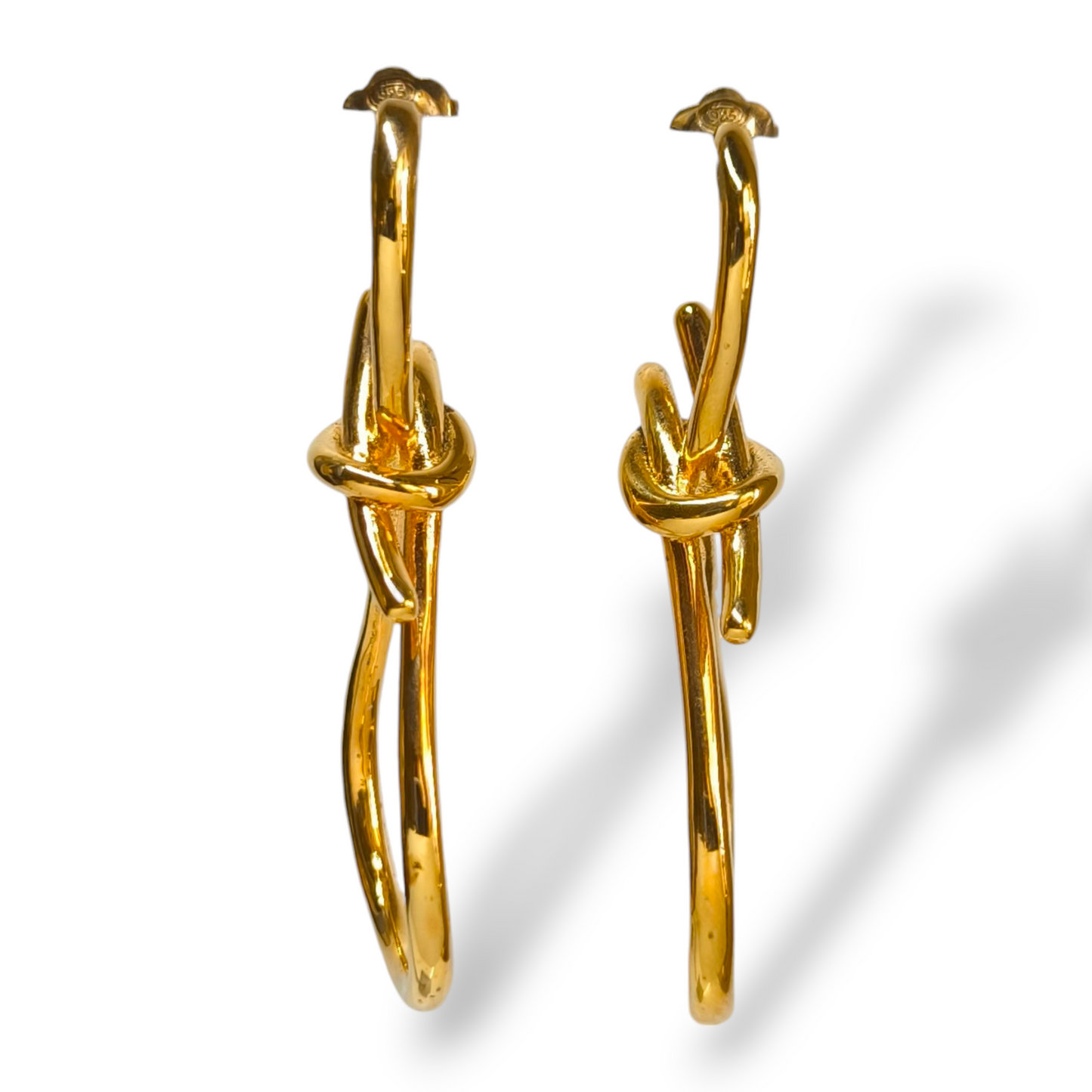 Orecchini Orecchini in argento dorato giallo pendenti di forma astratta - Gioielli Pavan