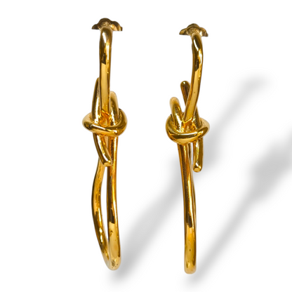 Orecchini Orecchini in argento dorato giallo pendenti di forma astratta - Gioielli Pavan