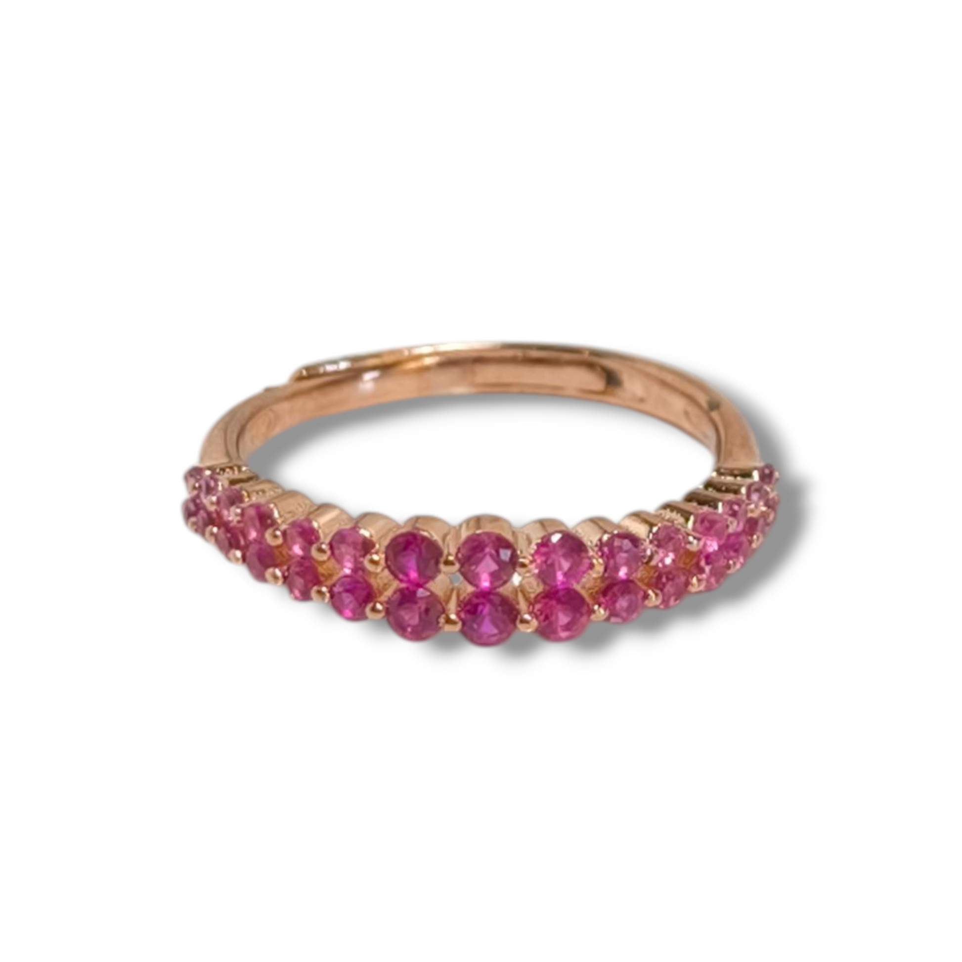 Anello Anello in argento mezza fede con zirconi - Gioielli Pavan