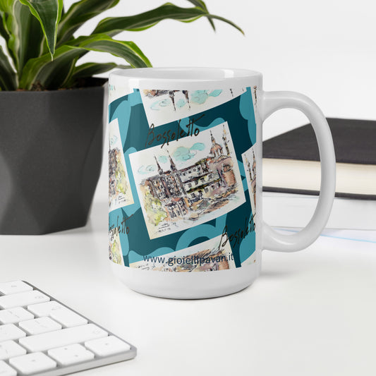 Glossy white Urbino mug