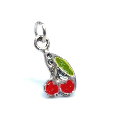 Silver Pendant - Cherries