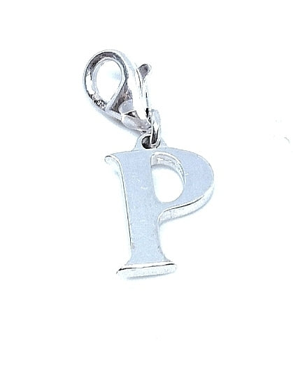 Silver Pendant - Letter P