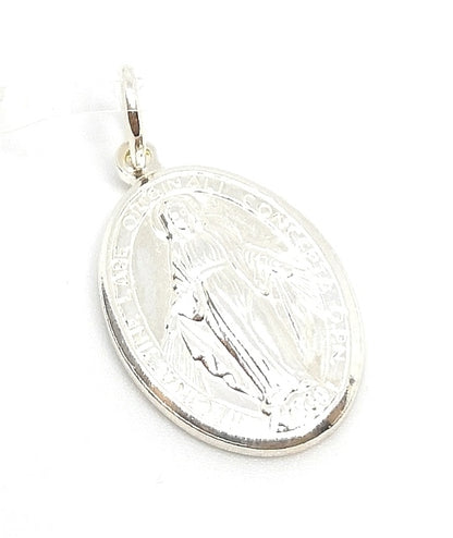 Silver Pendant - Miraculous Madonna 1cm