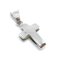 Silver Pendant - Double perforated cross