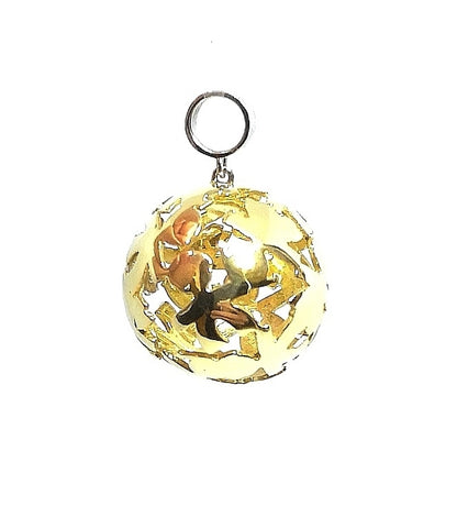 Le Bebe sphere pendant in yellow gold with little girl in diamonds 