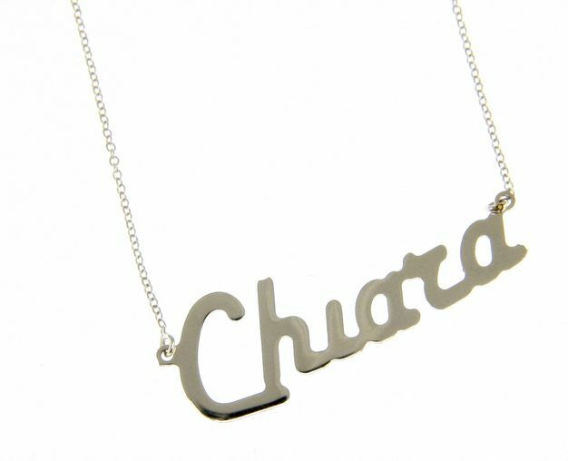 Pavan Jewels - 18kt gold necklace with name in italics