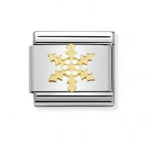NominatioN - CLASSIC COMPOSABLE LINK IN SNOWFLAKE GOLD