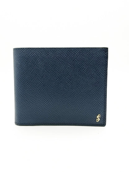 Serapian Milano men's blue leather wallet
