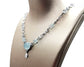 Pavan Jewelry - White gold diamond and aquamarine necklace