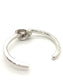 Rigid silver knot bracelet