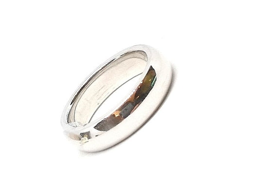 Silver rounded faith ring
