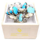 TURQUOISE AND MOTHER OF PEARL RING - ARG 925